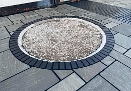 Брусчатка RKS Slate Belgian Black 100х100 мм