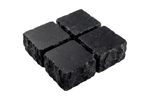 RKS Slate Belgian Black Limestone 100х100 мм. Прочная тротуарная плитка и плитка для пола из натурального известняка. Лучшая цена на плитку из камня известняк