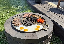 Костровая чаша из кирпича огнеупорного Montenegro