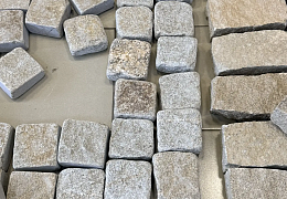 Гранитная брусчатка RKS Slate Vermont, галтованная 200х100 мм