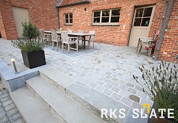 Брусчатка RKS Slate Belgian Grey 200х100 мм