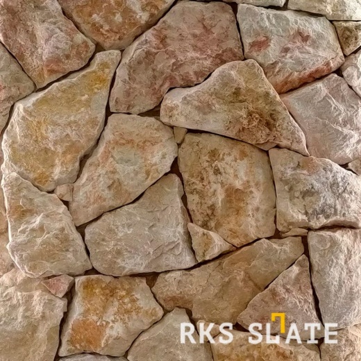 Облицовочный камень для фасада RKS SLATE Rosalia Beige Marble Loose