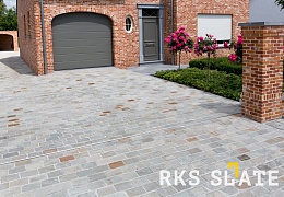 Брусчатка RKS Slate Belgian Grey 200х100 мм