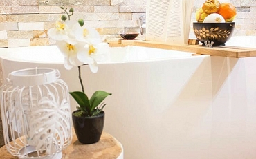Натуральный камень в ванной комнате: эстетика SPA-зоны