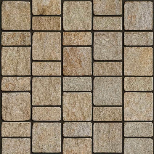 Гранитная брусчатка RKS Slate Vermont 200х100 мм на дорожке: купить, мощение, ландшафтный дизайн