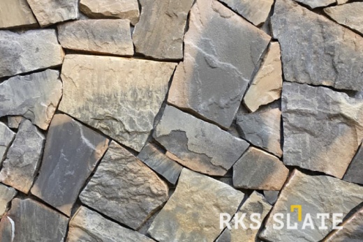 Облицовочный камень для фасада RKS SLATE Sagar Multi Sandstone Loose