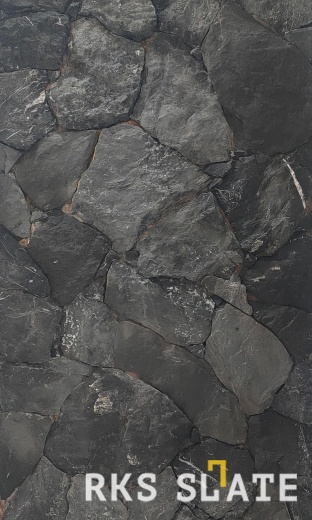 Облицовочный камень для фасада RKS SLATE Alexander Black Marble Loose
