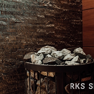 Отделка бани — внутренняя отделка бани 3D панели RKS SLATE Кварцит Black Quartz Classic