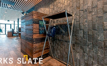 Черный сланец в интерьере, как акцент природной текстуры от RKS SLATE