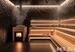 Фасадный колотый камень RKS SLATE Belgian Black Rock (Скала)