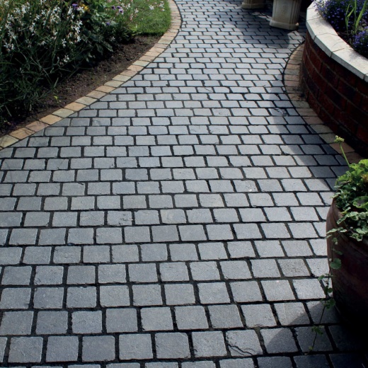 RKS Slate Belgian Black Limestone 100х100 мм. Прочная тротуарная плитка и плитка для пола из натурального известняка. Лучшая цена на плитку из камня известняк