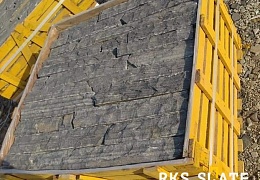 Облицовочный камень RKS SLATE Chittor Black Limestone Strips