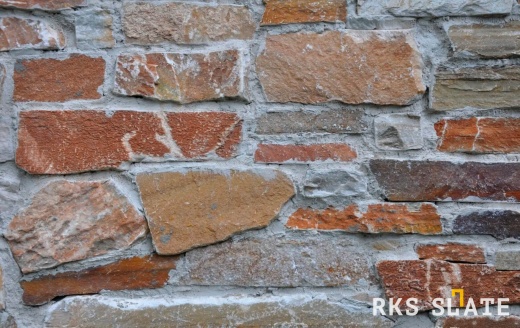 Натуральный камень для фасада RKS SLATE Beige Quartz Strips