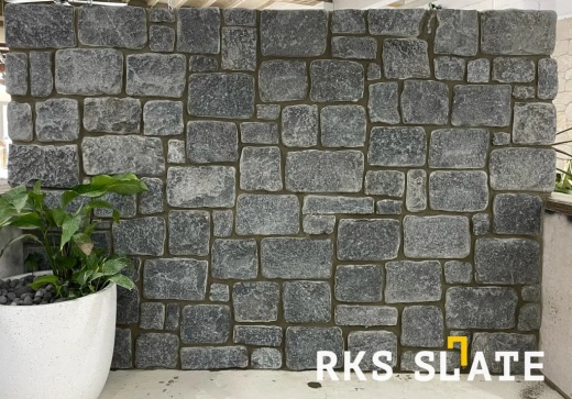 Камень для цоколя RKS SLATE Midnight Black Temple