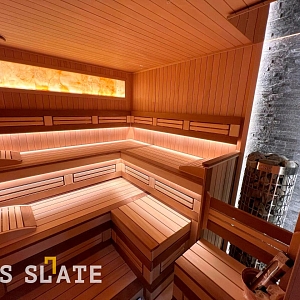 Камень для облицовки бани 3D панели RKS SLATE Кварцит Silver Grey Natural — RKS SLATE