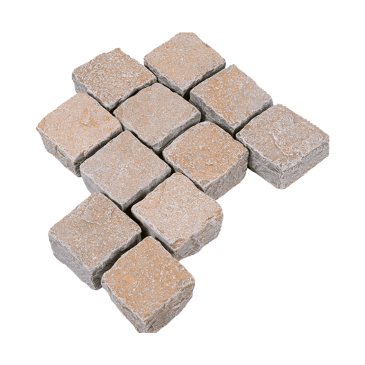 Брусчатка RKS Slate Belgian Yellow 100х100 мм: Известняк для тротуара. Прочная тротуарная плитка и плитка для пола из натурального известняка. Лучшая цена на плитку из камня известняк