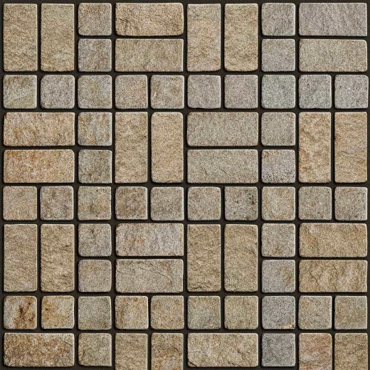 Гранитная брусчатка RKS Slate Vermont 200х100 мм на дорожке: купить, мощение, ландшафтный дизайн