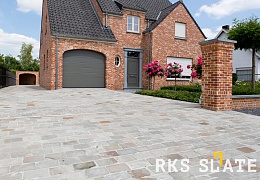 Брусчатка RKS Slate Belgian Grey 200х100 мм