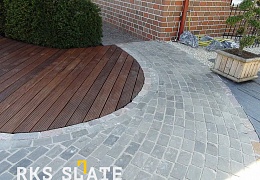 Брусчатка RKS Slate Belgian Grey 200х100 мм