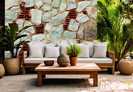 Облицовочный камень RKS SLATE Buff Travertine Loose