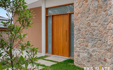 Облицовочный камень RKS SLATE Beige Quartz Loose: Идеальный выбор для вашего фасада!