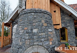 Облицовочный камень RKS SLATE Black Marble Castle
