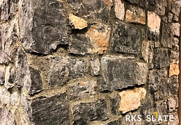 Облицовочный камень RKS SLATE Black Marble Castle