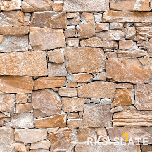 Натуральный камень для фасада RKS SLATE Beige Quartz Strips