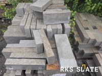 Серый Бордюр (поребрик) из камня, Vermont 150х80 мм из натурального камня гранит