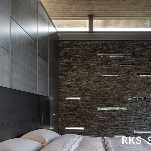 Камень в дизайне интерьера 3D панели RKS SLATE Сланец Black Waterfall Rockface